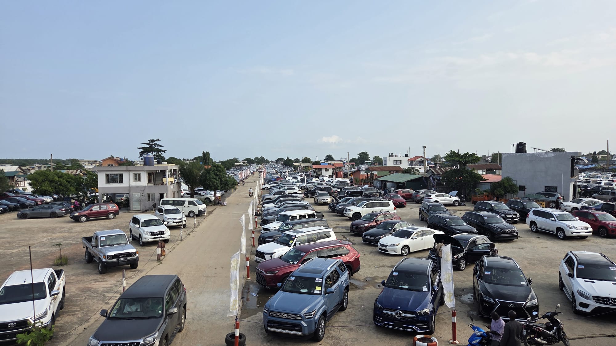 Vue aérienne du Parc Zone FIFA à Cotonou